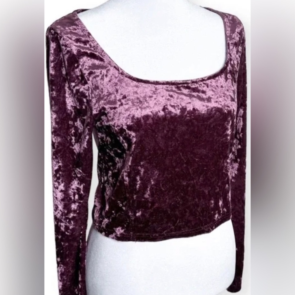 ABOUND SET - Crop Top and Mini Skirt in Crushed Velvet